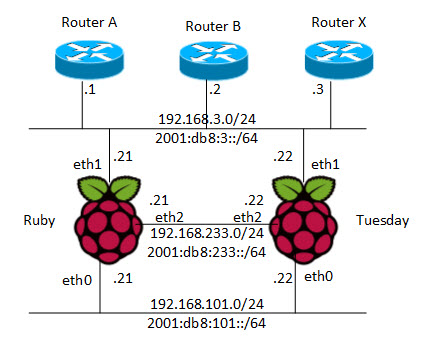 Dual-Protocol Routing Raspberry Pi